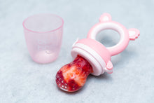 Load image into Gallery viewer, Baby Fruit Feeder Dummy - Weaning &amp; Teething Set of 2 Dummies, 3 Teat Sizes, Perfect for - BabiHapi

