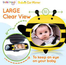 Load image into Gallery viewer, Babi Hapi® Bee Baby Car Mirror
