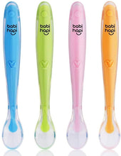 Load image into Gallery viewer, Super Soft Silicone Baby Spoons for Baby Led Weaning &amp; Feeding - BabiHapi
